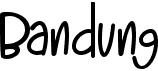 preview image of the Bandung font