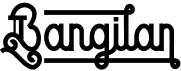 preview image of the Bangilan font