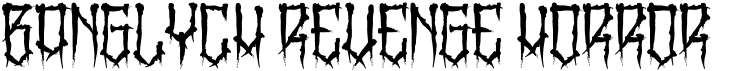 preview image of the BangLYCH - Revenge Horror font