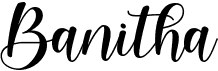 preview image of the Banitha font