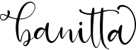 preview image of the Banitta Script font