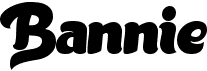 preview image of the Bannie font