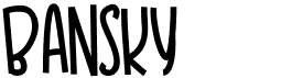preview image of the Bansky font