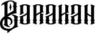 preview image of the Barakah font