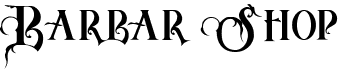 preview image of the Barbar Shop font