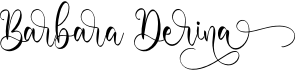 preview image of the Barbara Derina font