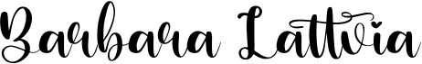 preview image of the Barbara Lattvia font