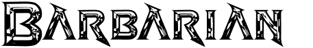 preview image of the Barbarian NS font