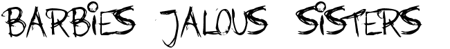 preview image of the Barbies Jalous Sisters font