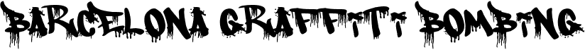 preview image of the Barcelona Graffiti Bombing font