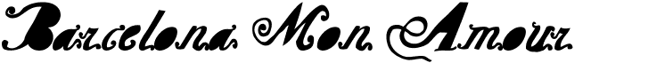 preview image of the Barcelona Mon Amour font