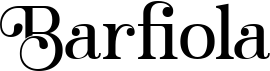 preview image of the Barfiola font