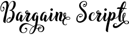 preview image of the Bargain Script font