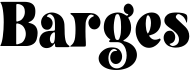 preview image of the Barges font