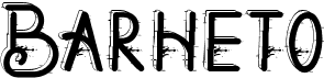preview image of the Barheto font