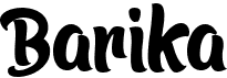 preview image of the Barika font