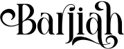 preview image of the Barjiah font