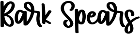 preview image of the Bark Spears font