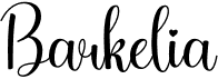 preview image of the Barkelia font