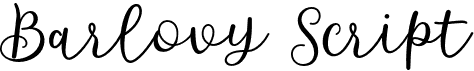 preview image of the Barlovy Script font