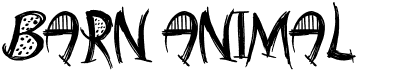 preview image of the Barn Animal font