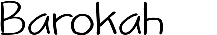 preview image of the Barokah font
