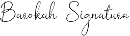 preview image of the Barokah Signature font