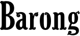 preview image of the Barong font