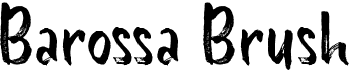 preview image of the Barossa Brush font