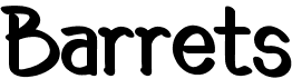 preview image of the Barrets font