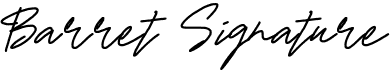 preview image of the Barret Signature font