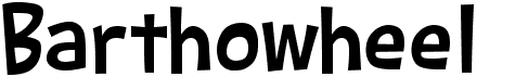 preview image of the Barthowheel font