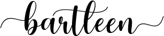 preview image of the Bartleen Script font