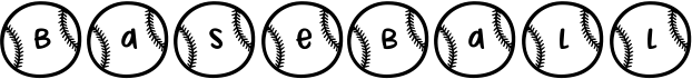 preview image of the Baseball Letters font