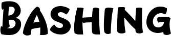 preview image of the Bashing font