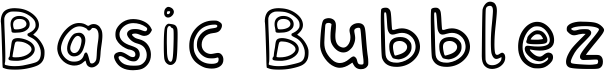 preview image of the Basic Bubblez font