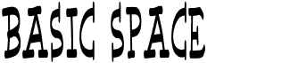 preview image of the Basic Space font