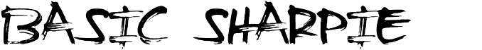 preview image of the Basic Sharpie font