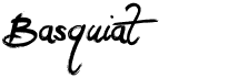 preview image of the Basquiat font