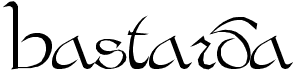 preview image of the Bastarda font