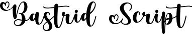preview image of the Bastrid Script font