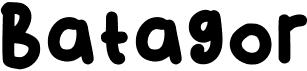 preview image of the Batagor font