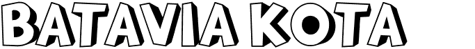 preview image of the Batavia Kota font