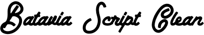 preview image of the Batavia Script Clean font