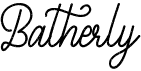 preview image of the Batherly font