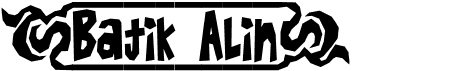 preview image of the Batik Alin font