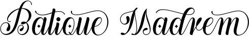 preview image of the Batique Madrem font