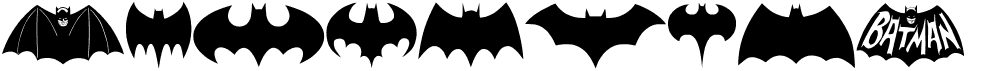 preview image of the Batman Evolution Logo font