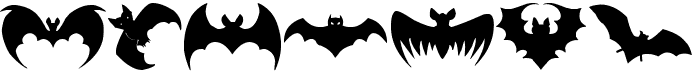 preview image of the Bats font