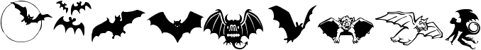 preview image of the Bats Symbols font